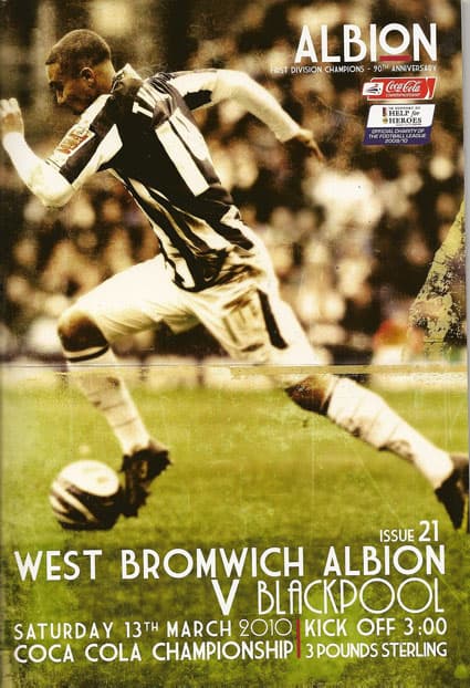 West Bromwich Albion FC  v Blackpool FC